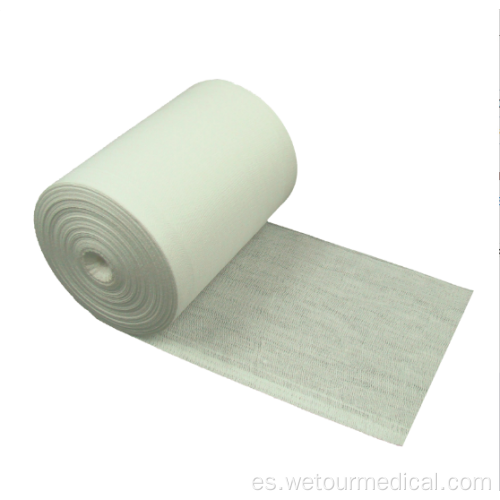 Rollo de gasa de algodón absorbente de 4 capas de 100 yardas